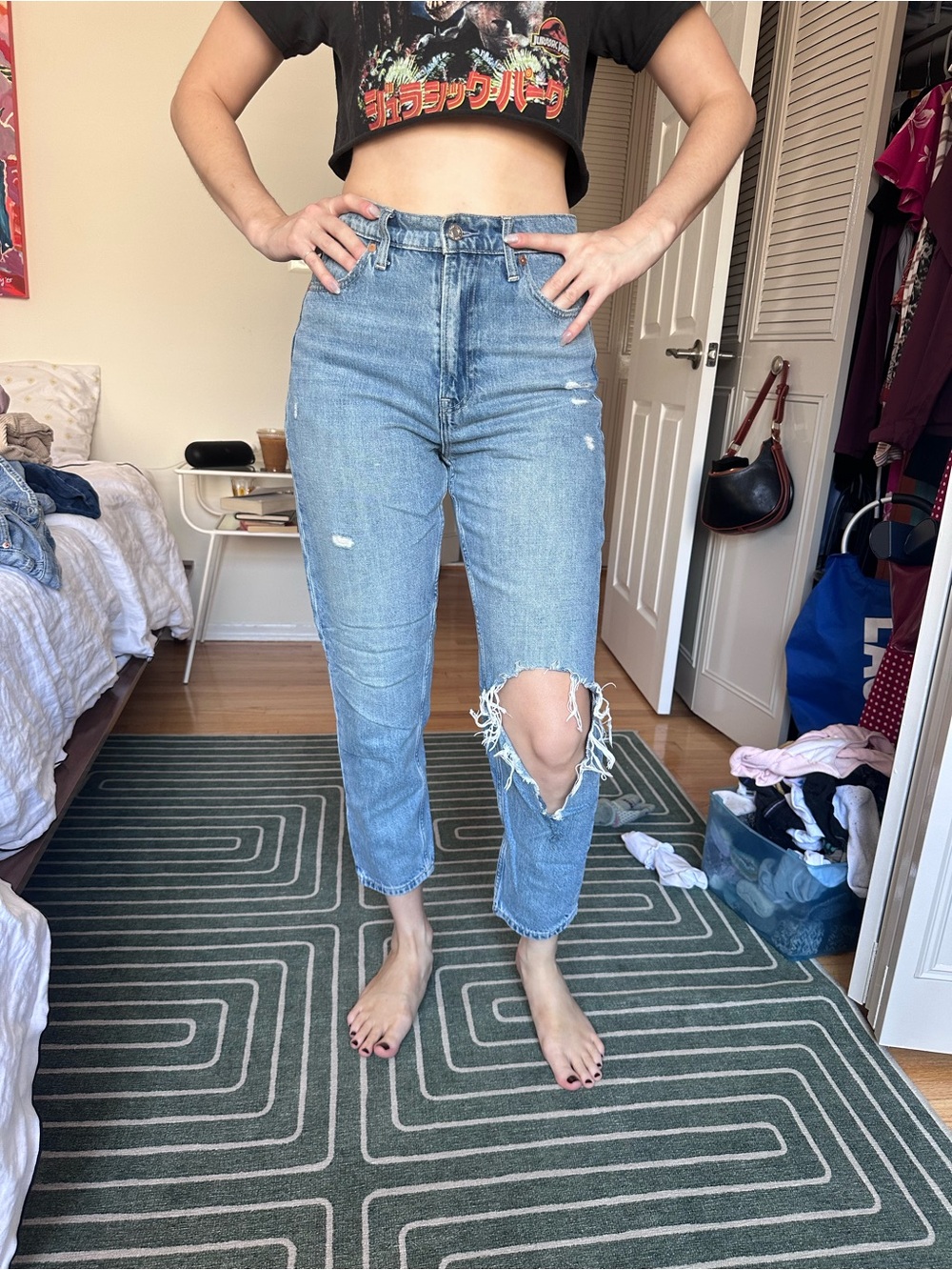 Gap High-Rise Blue Distressed Women's Jeans